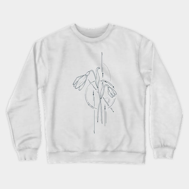 Snow Drop Crewneck Sweatshirt by Designs by Katie Leigh